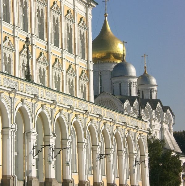 The Grand Kremlin Palace and the cathedral of the Annunciation