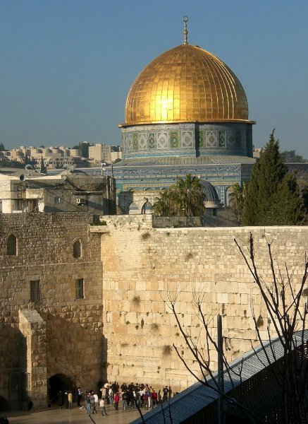 The Dome of the Rock and the Western Wall