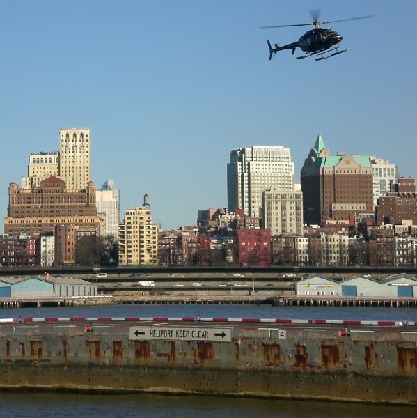 Downtown Manhattan Heliport on the East river