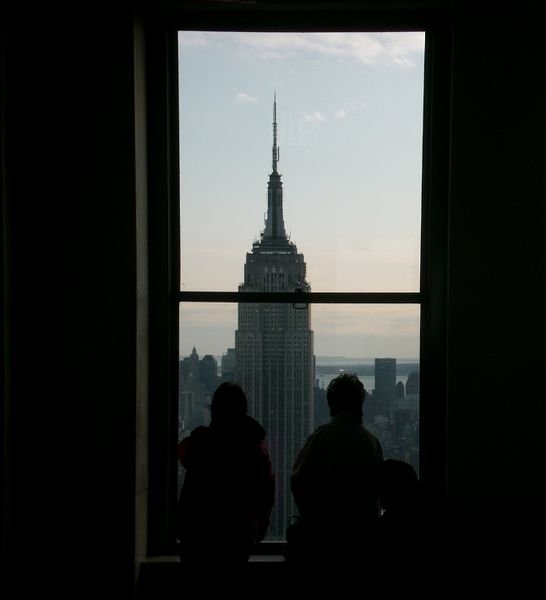 A view of the Empire State Building seen from the GE building