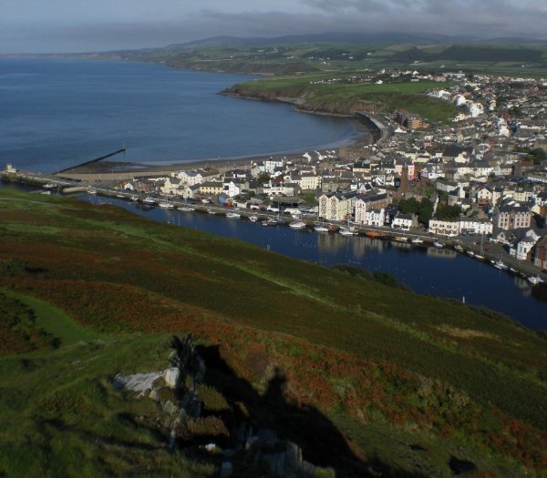 View of Peel on the Isle of Man's west coast