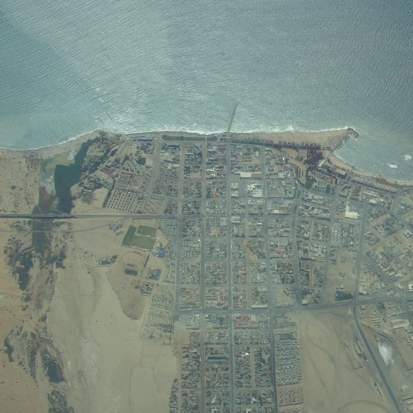 Aerial view of Swakopmund