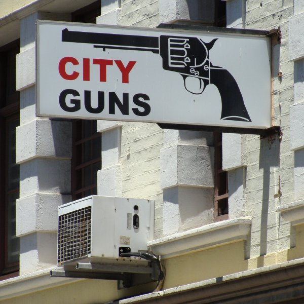 A gun shop in Cape Town