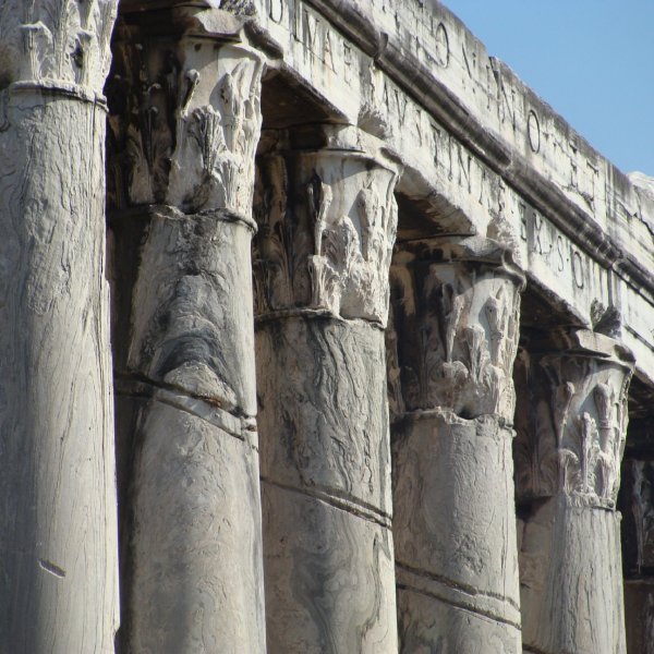 Corinthian coloumns, Temple of Antoninus and Faustina