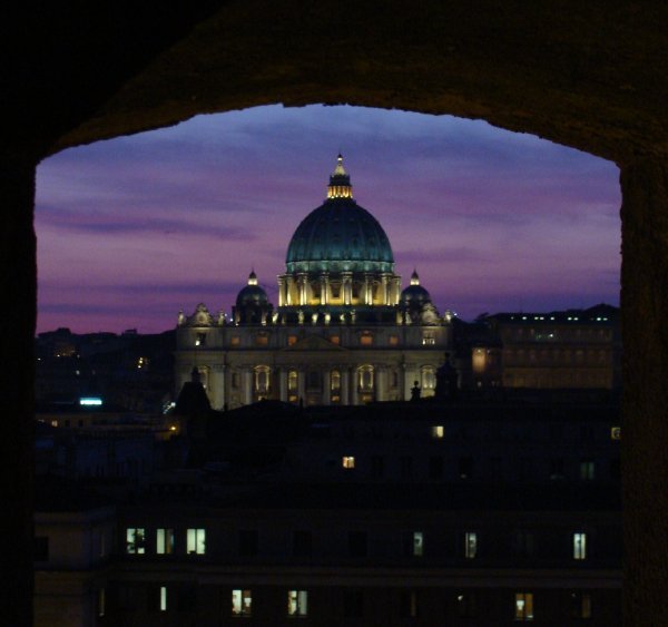 St. Peter's Dome at sunset