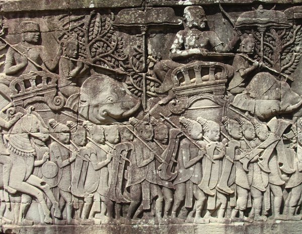 Bas-relief at the Bayon