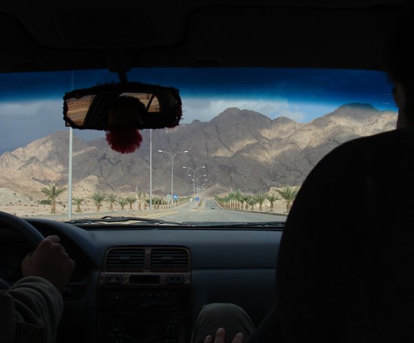 The road from Aqaba