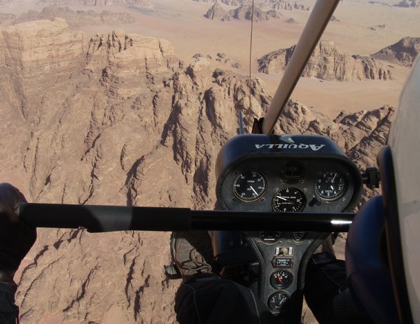 Microlight flight, Wadi Rum