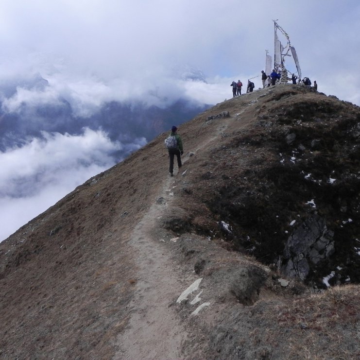 Approaching the summit of Kyangjin Ri (4,350m)