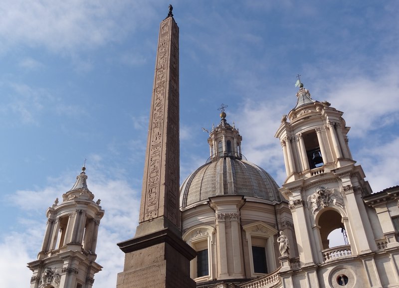 Sant' Agnese in Agone and Egyptian obelisk, Piazza Navona