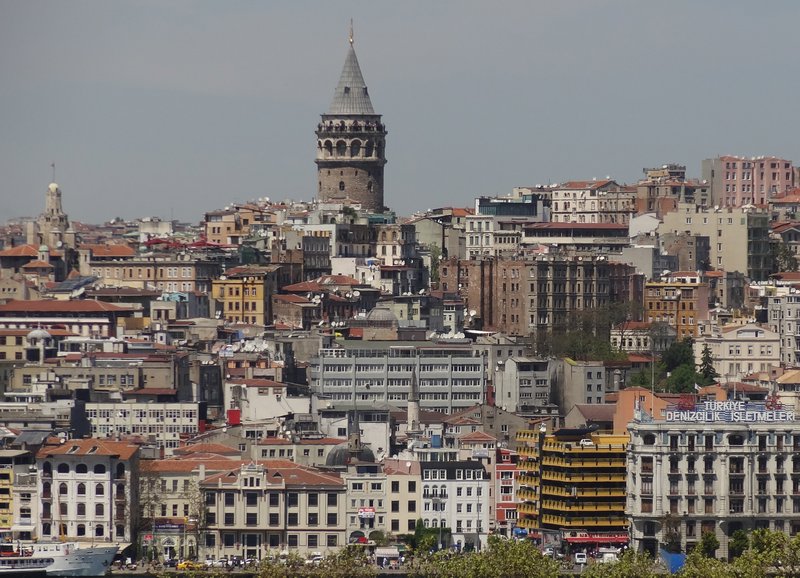 Galata Tower as seen from Topkapi Palace