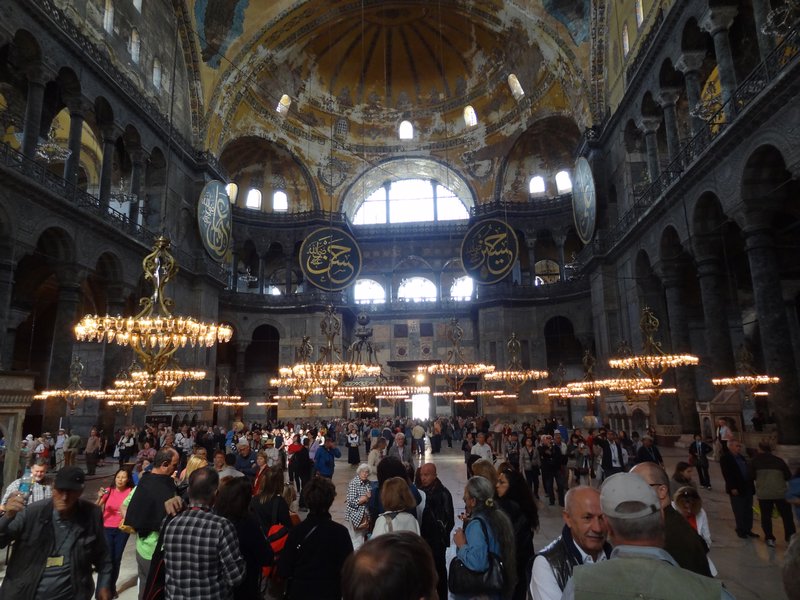 Interior view of the Hagia Sophia