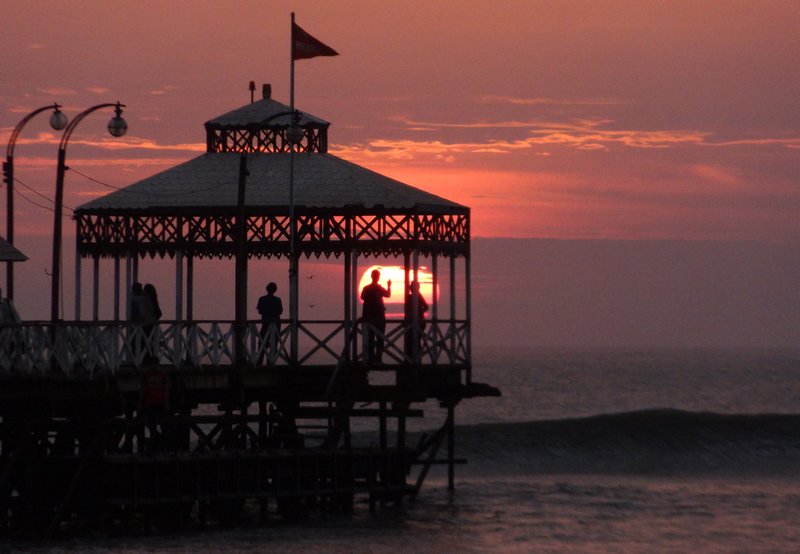 Pier at sunset, Huanchaco