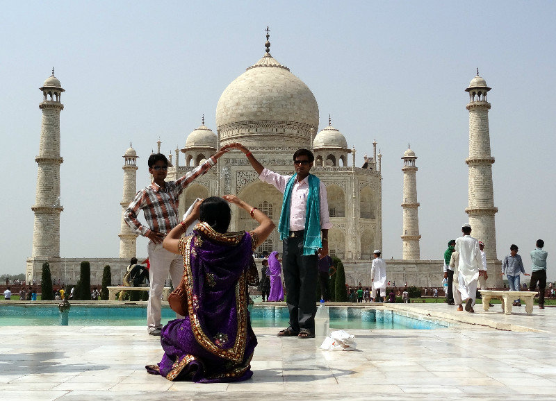Photo shooting, Taj Mahal