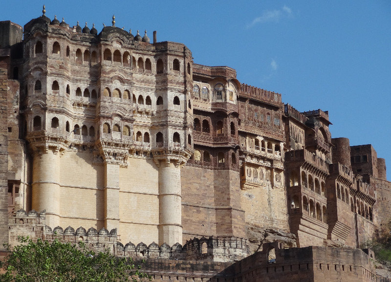 The West facing view of Mehrangarh Fort
