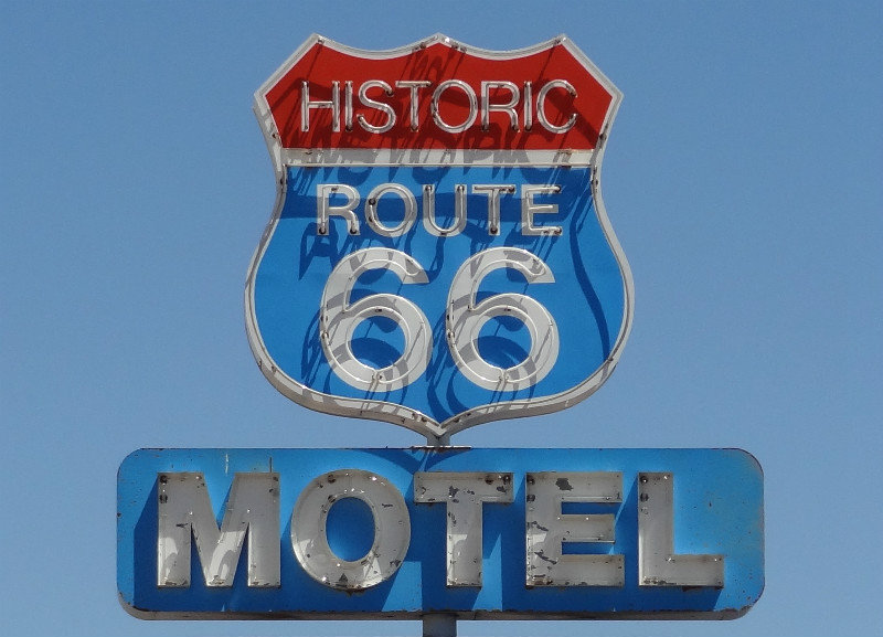 Motel sign, Seligman
