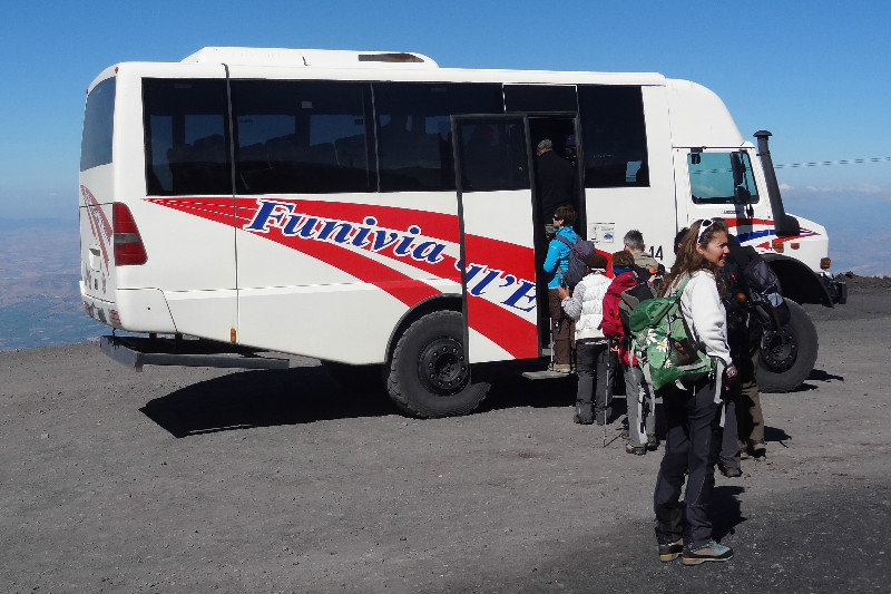 Transport on Mount Etna