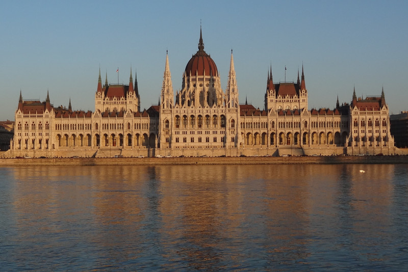 Hungarian Parliament at sunset