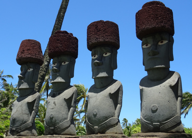 Replica of Ahu Nau Nau, Easter Island