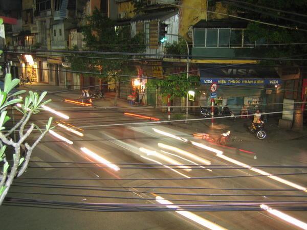 Night time traffic in Hanoi