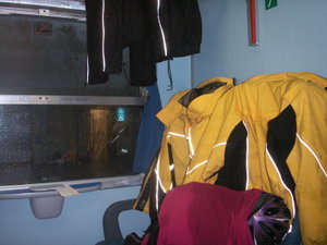 Drying out on the Train
