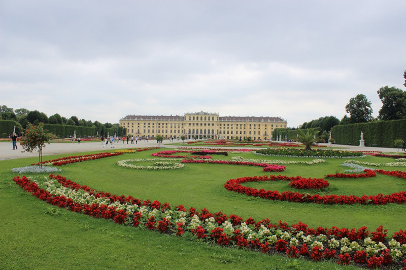 Central garden, looking at palace