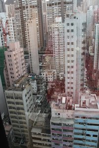 View from our hotel, Hong Kong, China