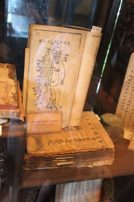 Ancient acupunture manual at FITO Museum of Vietnamese traditioanl medicine