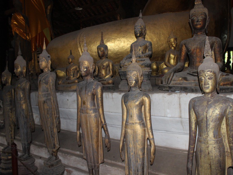 "Calling for rain" Buddhas, Wat Visoun, Luang Prabang, Laos