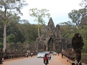 Gate to Angkor Thom, Siem Reap, Cambodia
