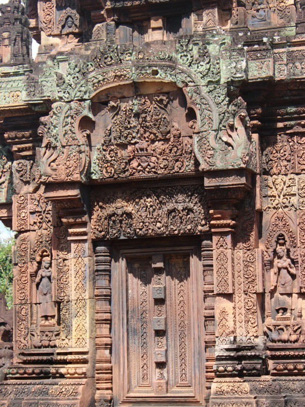 Detail of doorway, Banteay Srei, Siem Reap