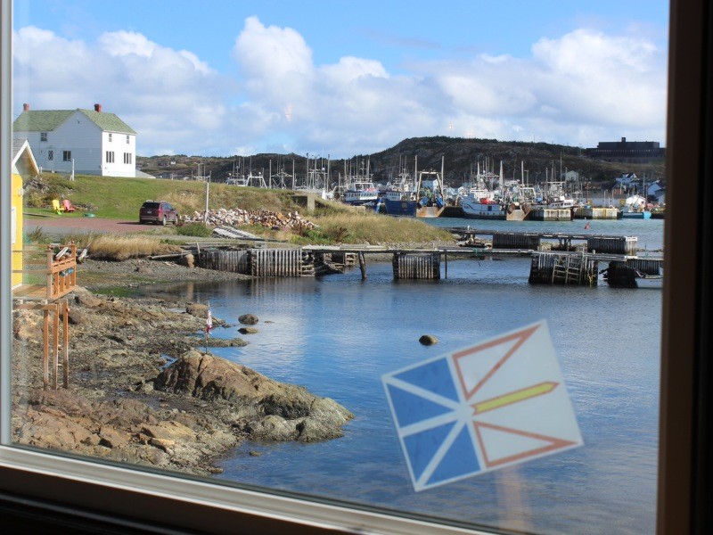 Not a painting. Twillingate through the restaurant window