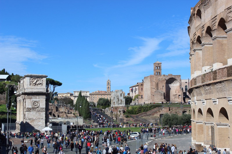Roman Forum from the Colosseum