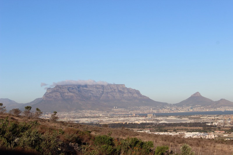Table Mountain and Cape Town from Durbanville Hills Winery