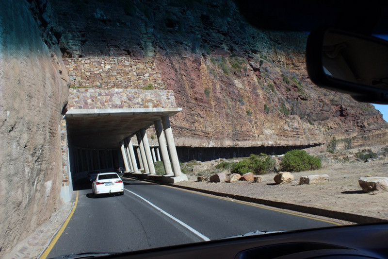 Half tunnel on the Chapman's Peak Road