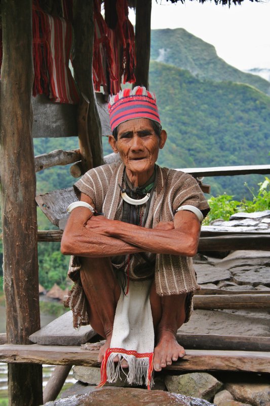 Ifugao Elder dressed in traditional clothing