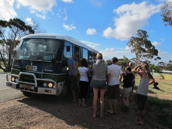 Celebrations at the end of the Stuart Highway