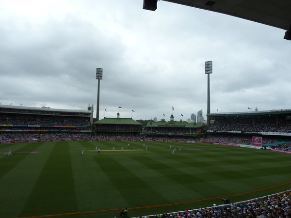 View from the stand at SCG