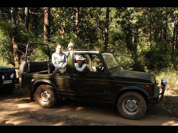 Cruising in our Jeep tracking TIGERS