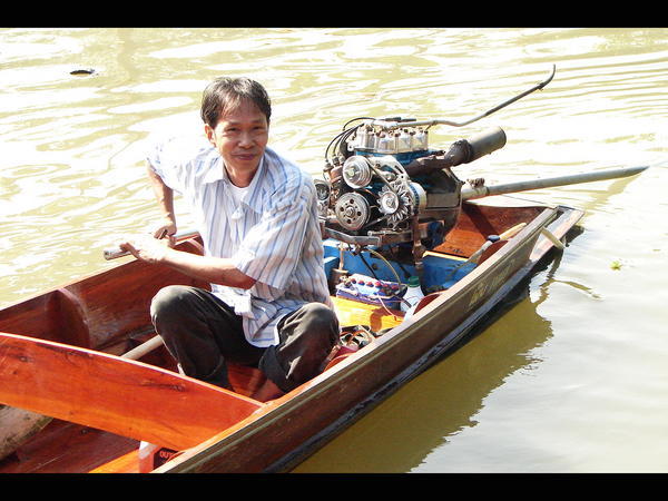 Our Captain Aree In His Boat