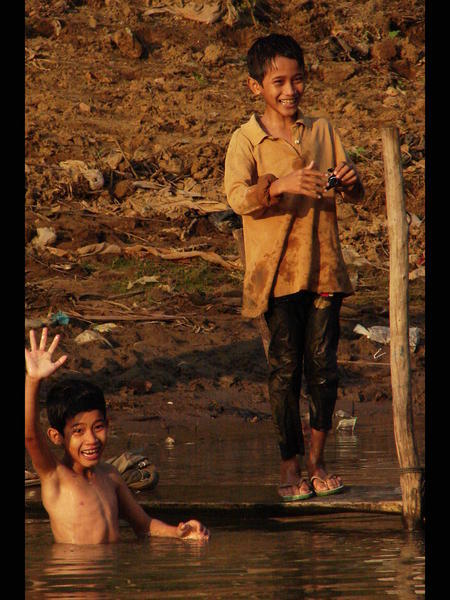 Children On The River Bank