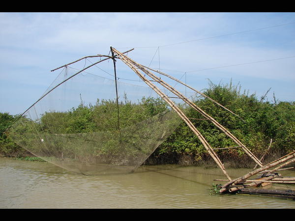 Huge Cantilevered Fishing Nets