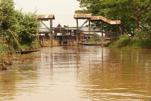 Canal On Inle Lake