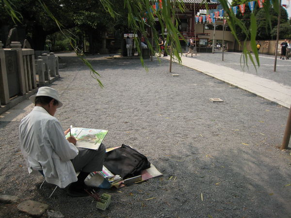 Painting at the Temple Grounds