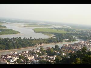 City of Haridwar and Ganges