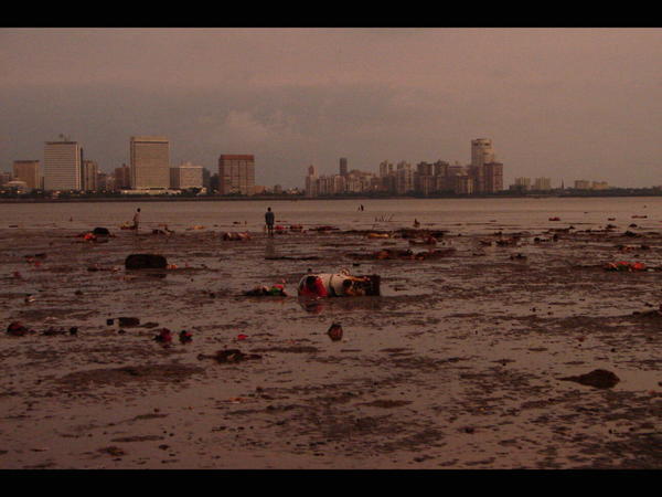 Mumbai Skyline from Chowpatty Beach