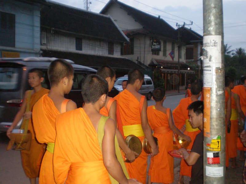 Monks Collecting Offerings