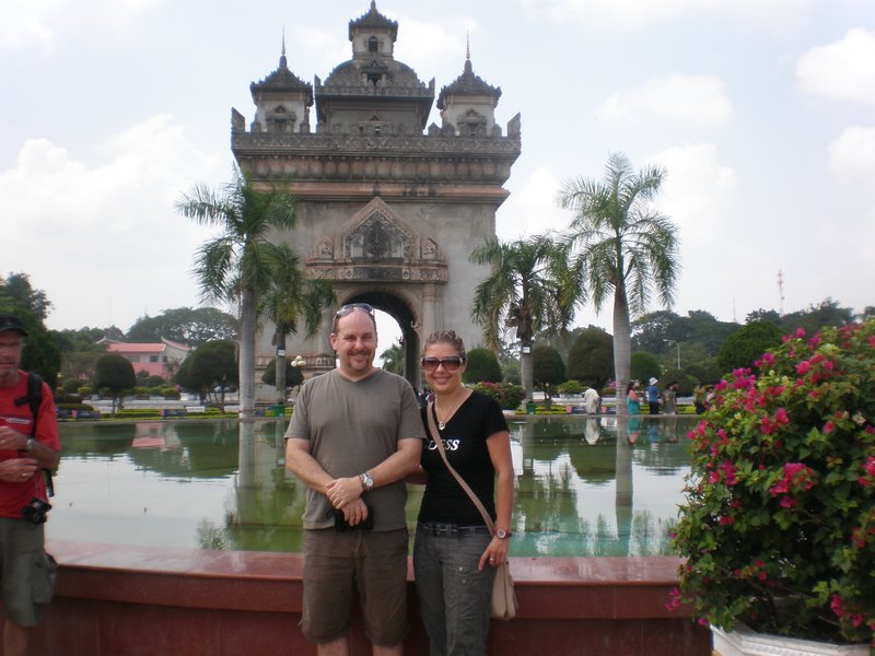 Scott and Shelly in Front of the Victory Gate