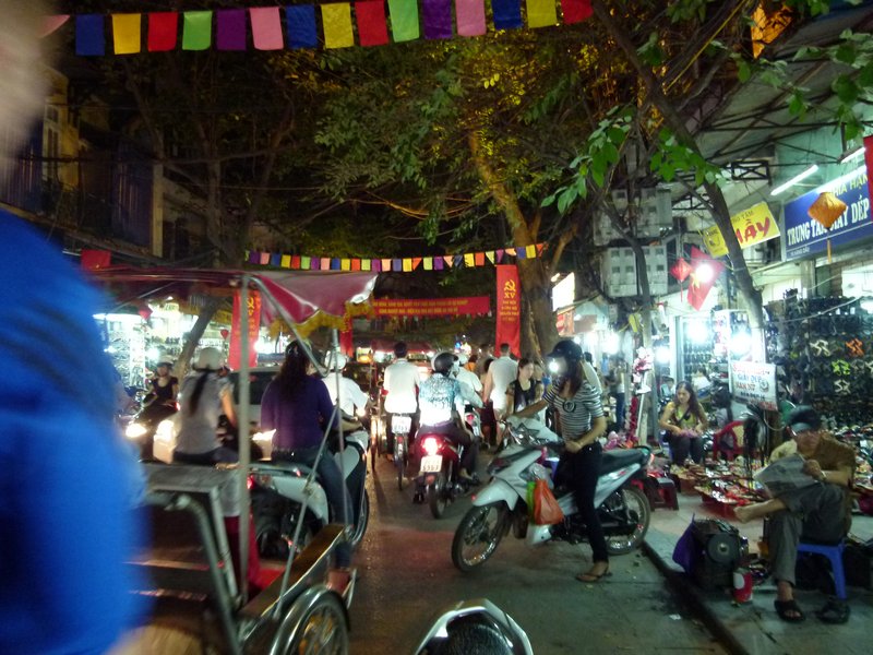 Hanoi Traffic in the Night