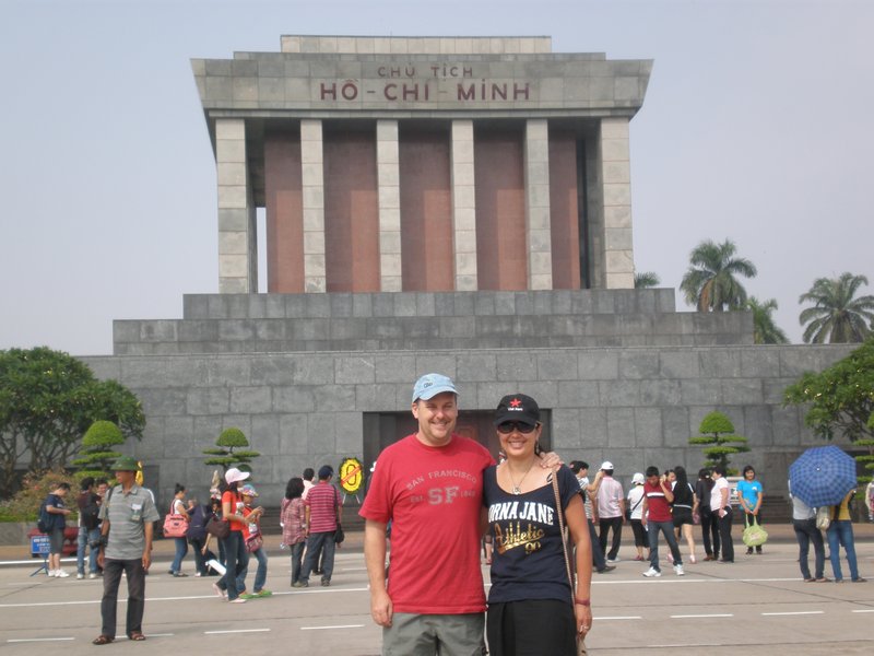 Scott & Shelly @ Ho Chi Minh Mausoleum